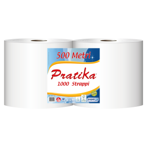 Rotolo di carta Pratika 500 metri per dispenser