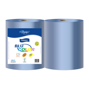 Bobina di carta riciclata blu BIBS800