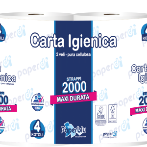 Carta Igienica 2000 strappi Paperblu