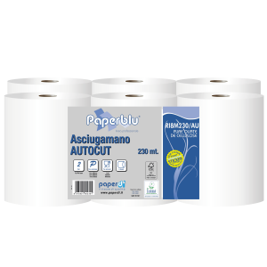 Rotolo industriale RI8M230-AU in pura cellulosa Paperdì