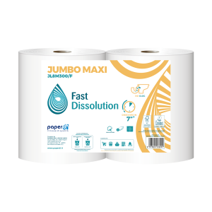 Rotolo di carta industriale 300 metri Fast Dissolution